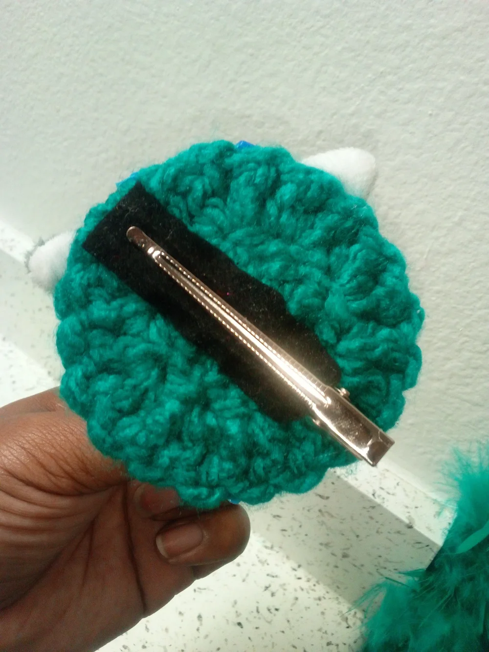 Manta Ray Plushie Hair Clip